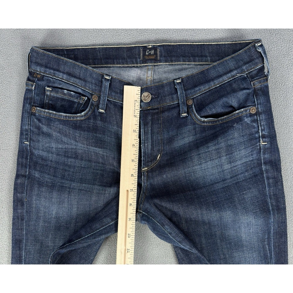 Citizens Of Humanity Jeans Womens 29 Blue Distressed Straight Leg Americana - Picture 3 of 10